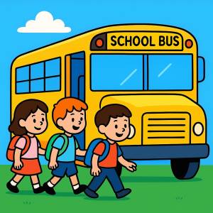 Disegno di Scuolabus a colori