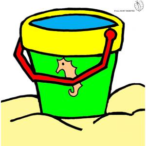 Disegno di Secchiello Mare a colori