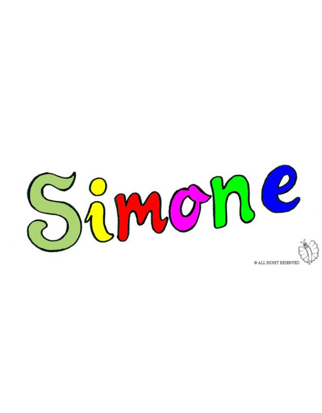 disegno di Simone a colori