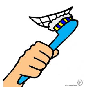 Disegno di Spazzolino da Denti a colori