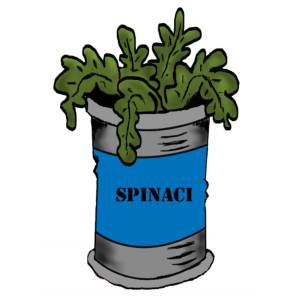 Disegno di Spinaci a colori