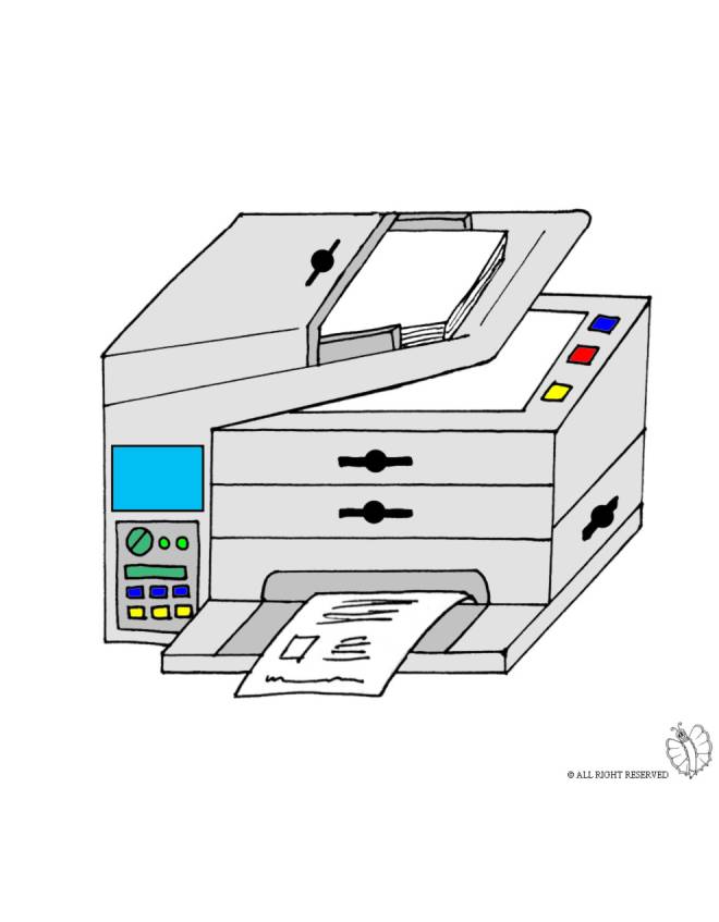 disegno di Fotocopiatrice a colori