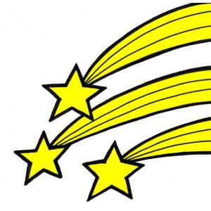 Disegno di Stelle Cadenti a colori