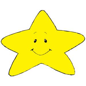 Disegno di Stellina con Sorriso a colori