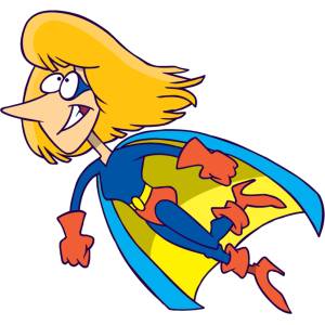 Disegno di Super Mamma a colori