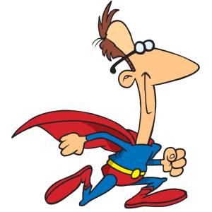 Disegno di Super Papà a colori