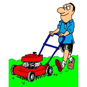 Disegno di Il Tagliaerba a colori