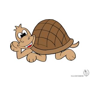 Disegno di La Tartaruga a colori