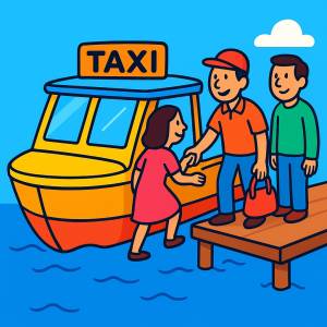 Disegno di Taxi del Mare a colori