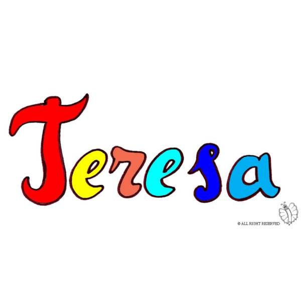 Disegno di Teresa a colori