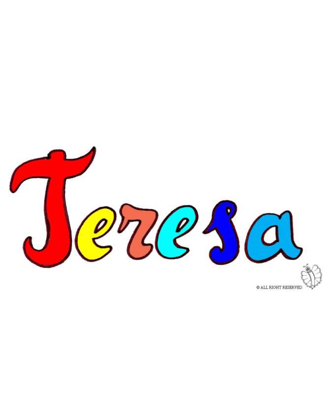 disegno di Teresa a colori