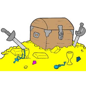 Disegno di Il Tesoro a colori