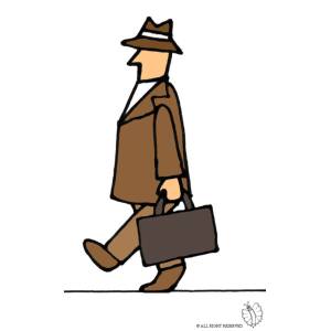 Disegno di Uomo d'Affari a colori