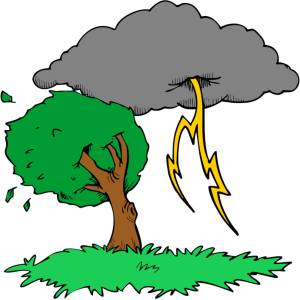 Disegno di Vento Fulmini e Saette a colori