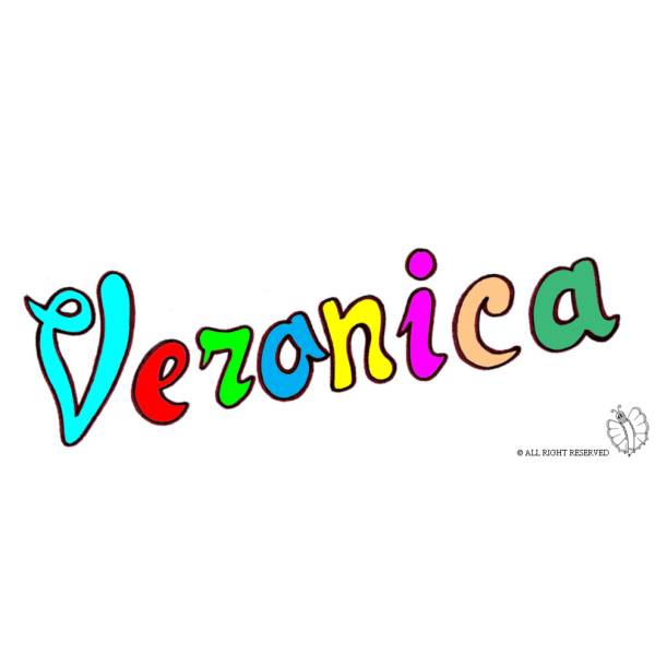 Disegno di Veronica a colori