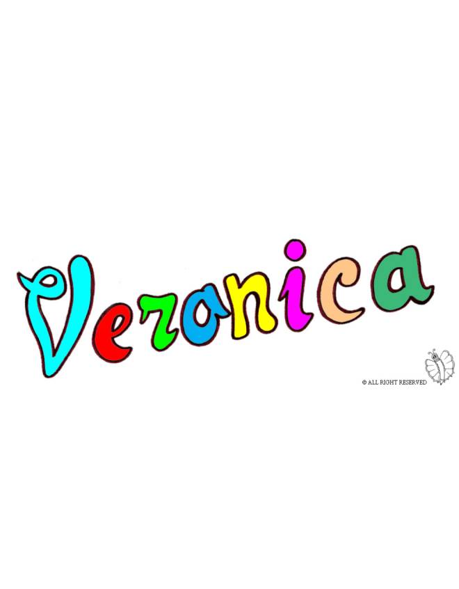 disegno di Veronica a colori