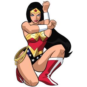 Disegno di Wonder Woman a colori