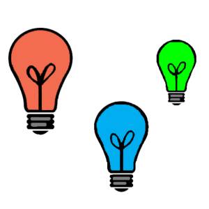 Disegno di Lampadine a colori