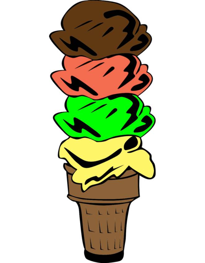 disegno di Gelato Maxicono a colori