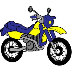 Disegno di La Motocicletta a colori