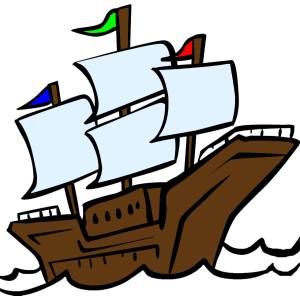 Disegno di Nave Galeone a colori