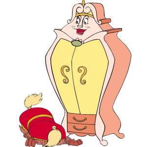 Disegno di Armadio La Bella e La Bestia a colori