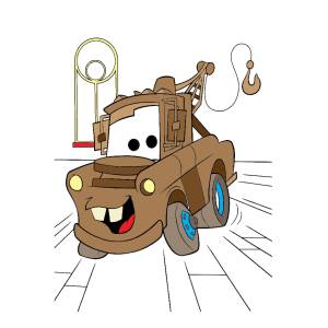 Disegno di Cricchetto Cars a colori