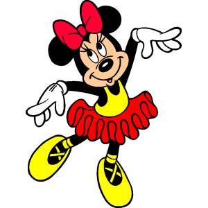 Disegno di Minnie Ballerina a colori