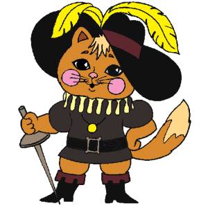 disegno di Il Gattino con gli Stivali a colori