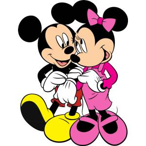 Disegno di Minnie e Topolino a colori