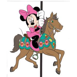 Disegno di Minnie sul Cavalluccio a colori