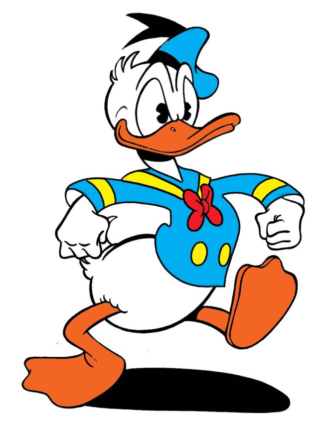 disegno di Donald Duck a colori