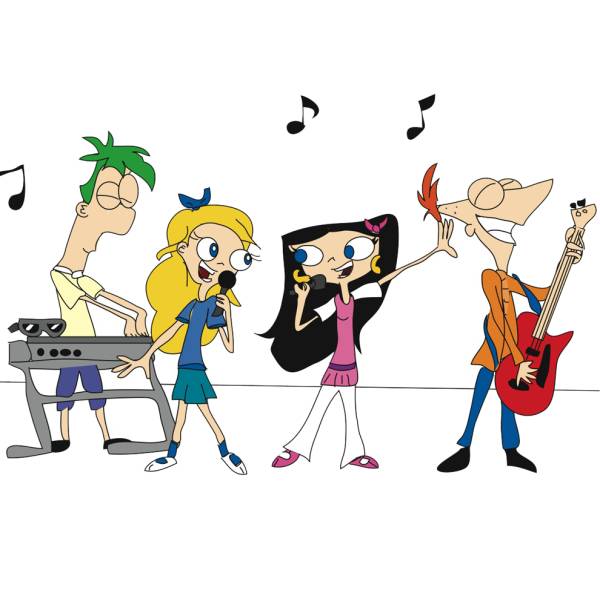 Disegno di Phineas e Ferb Musica a colori