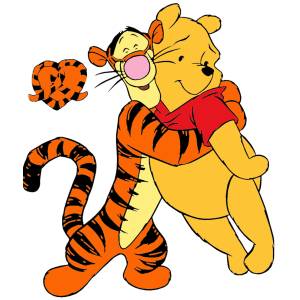Disegno di Tigro e Winnie Pooh Amici a colori
