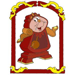 Disegno di Tockins La Bella e La Bestia a colori