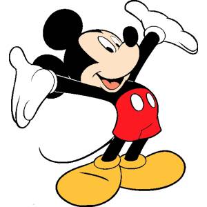 Disegno di Viva Topolino a colori