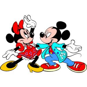 Disegno di Topolino e Minnie Ballerini a colori