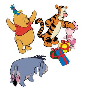 Disegno di Winnie Pooh e i suoi Amici a colori