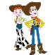 Disegno di Woody e Jessie a colori