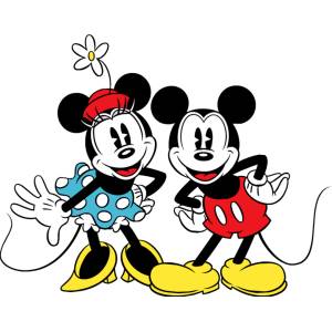 Disegno di Minnie e Topolino Classici a colori