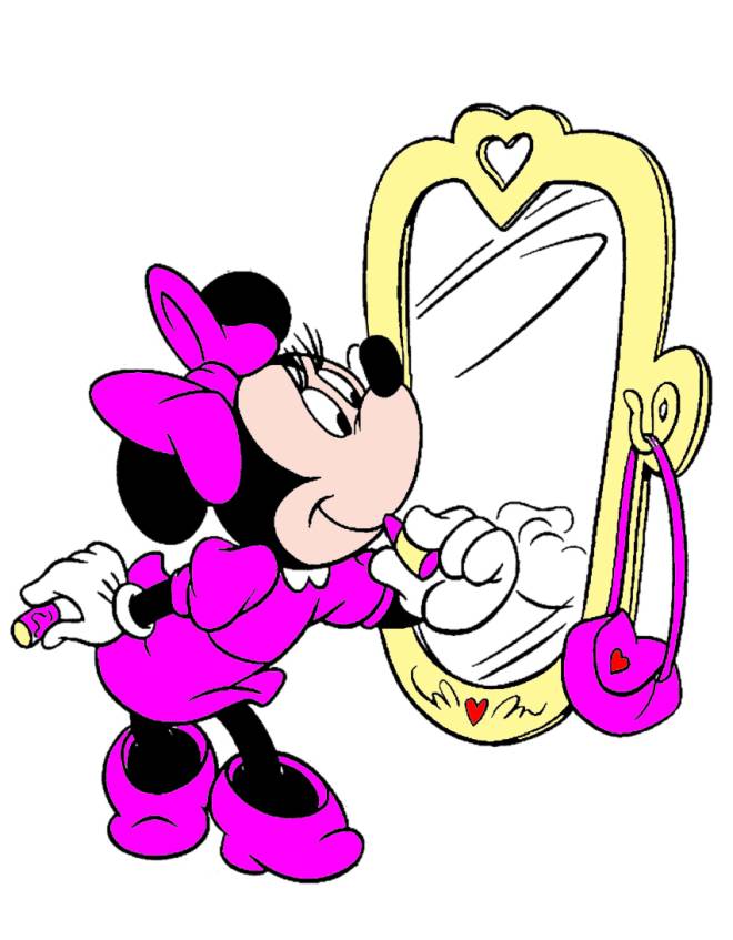 disegno di Minnie Vanitosa a colori