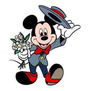 Disegno di Topolino Galante a colori