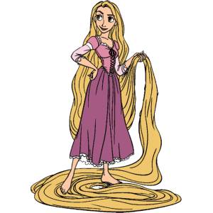 Disegno di Rapunzel Disney a colori