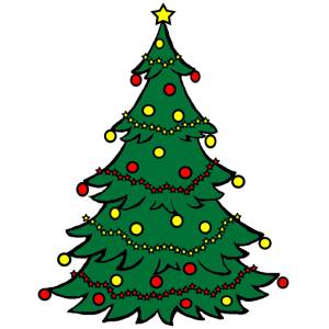 Disegno di Albero Natalizio a colori