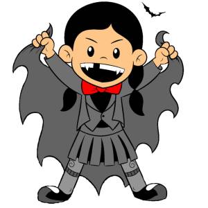 Disegno di Costume da Vampiro a colori