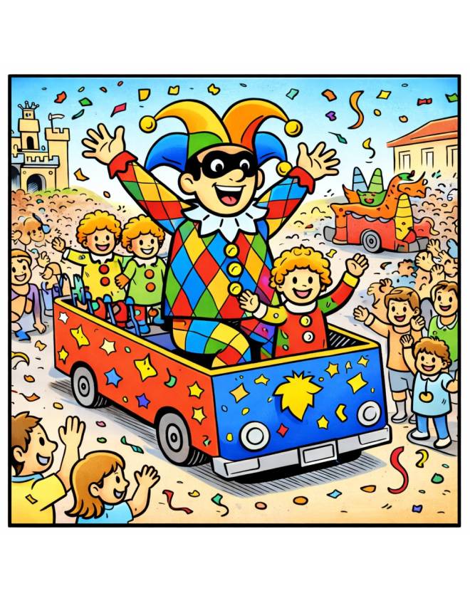 disegno di Carro di Allerchino  a colori