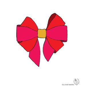 Disegno di Fiocco per Campana di Pasqua a colori