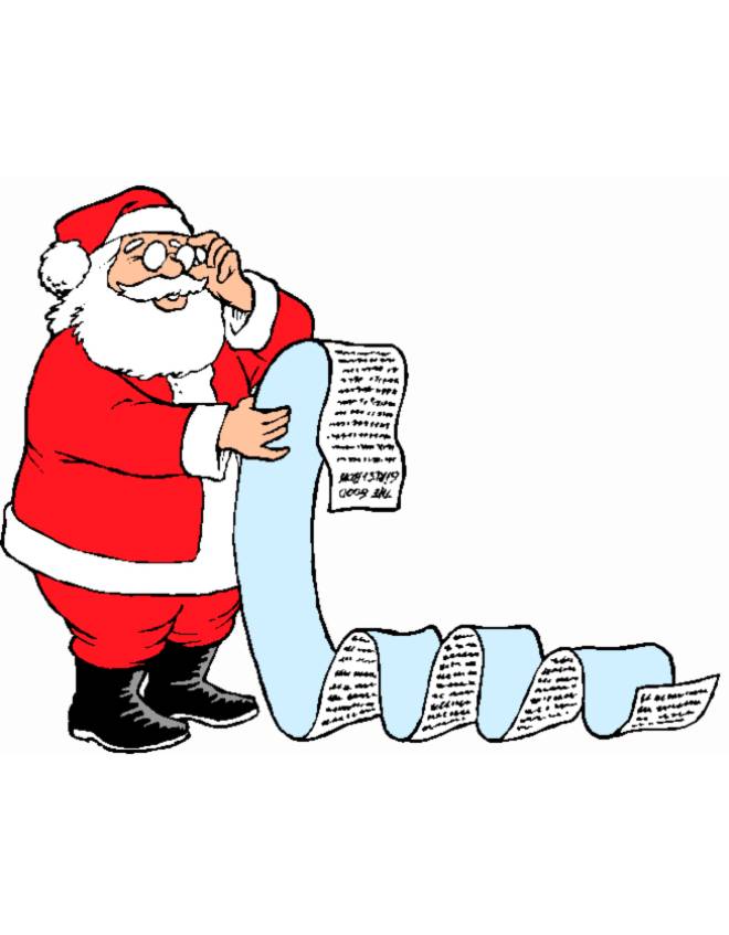 disegno di Letterina a Babbo Natale a colori