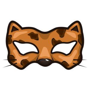 Disegno di Maschera per Carnevale a colori