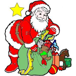 Disegno di Regali di Babbo Natale a colori